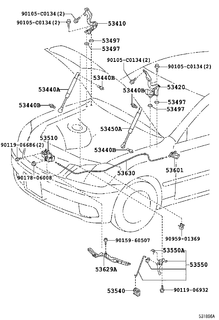  CROWN CHINA |  HOOD LOCK HINGE