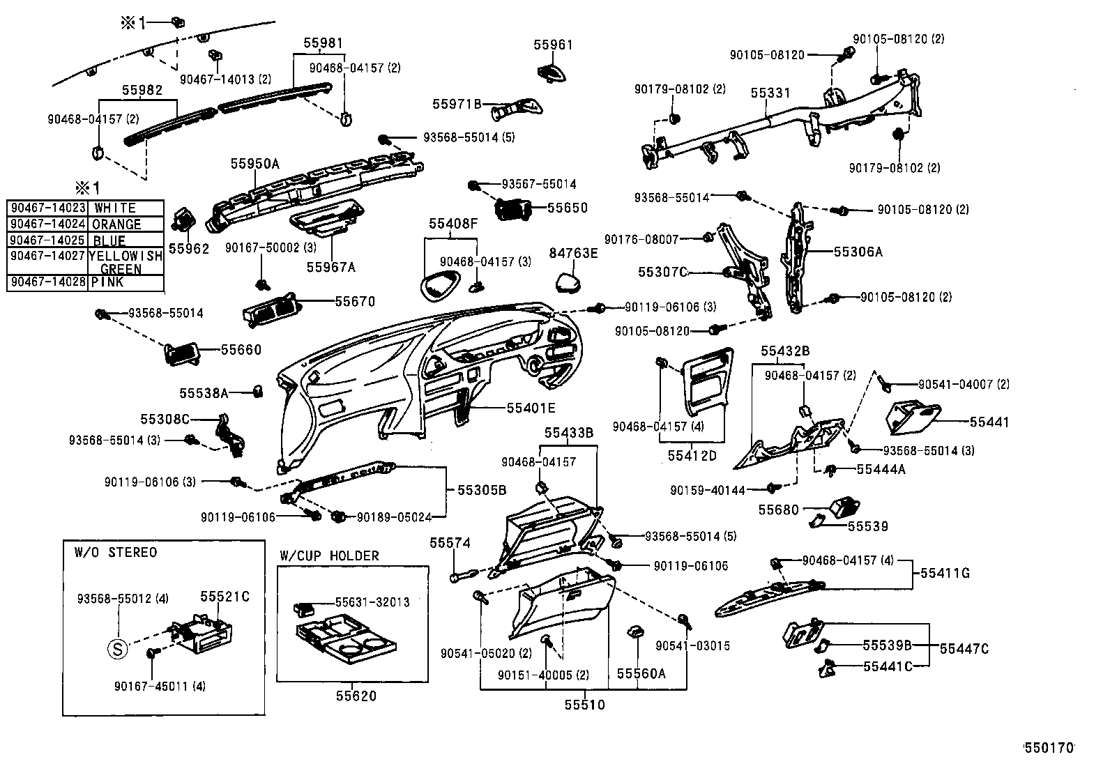  COROLLA |  INSTRUMENT PANEL GLOVE COMPARTMENT