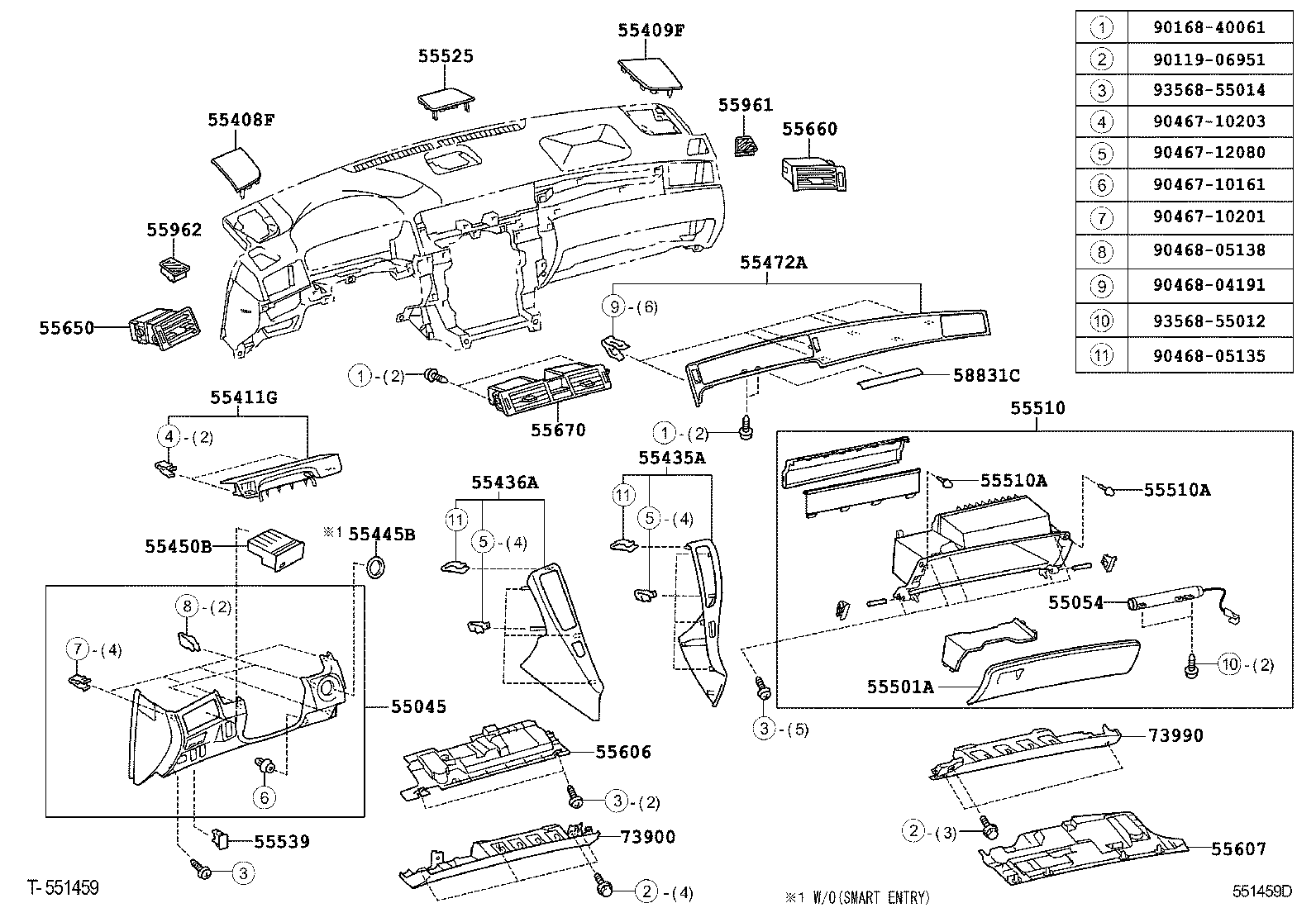  CROWN CHINA |  INSTRUMENT PANEL GLOVE COMPARTMENT