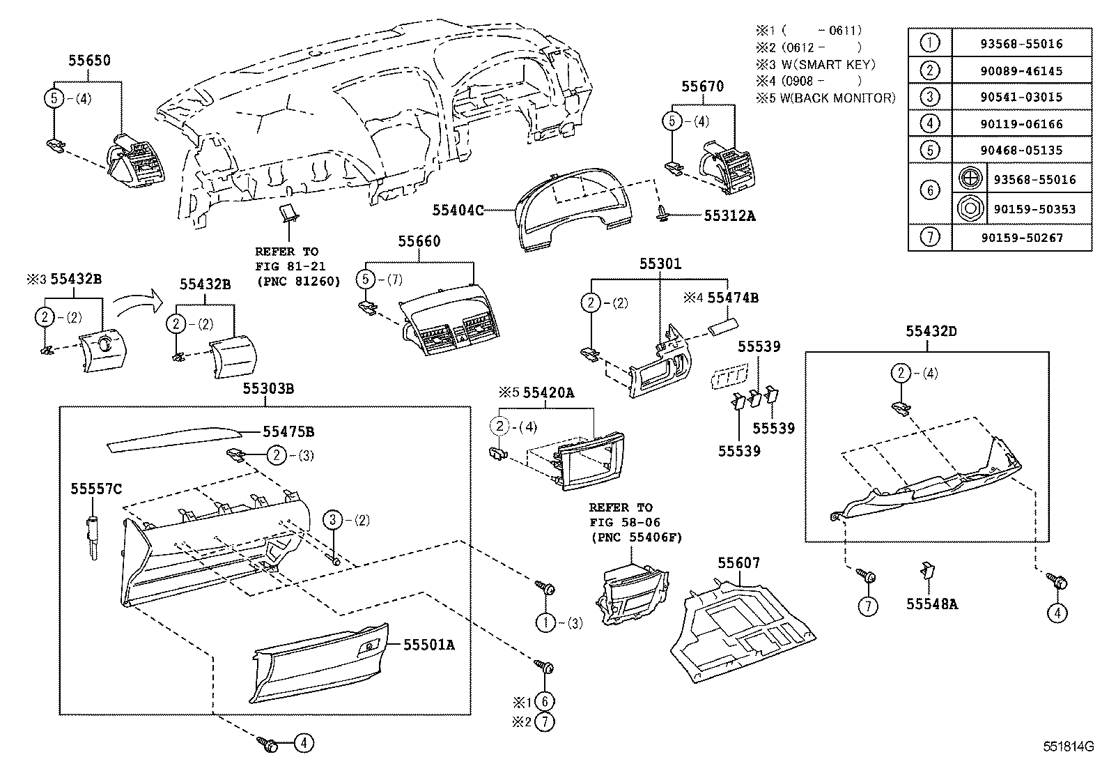  CAMRY AURION HV ARL |  INSTRUMENT PANEL GLOVE COMPARTMENT