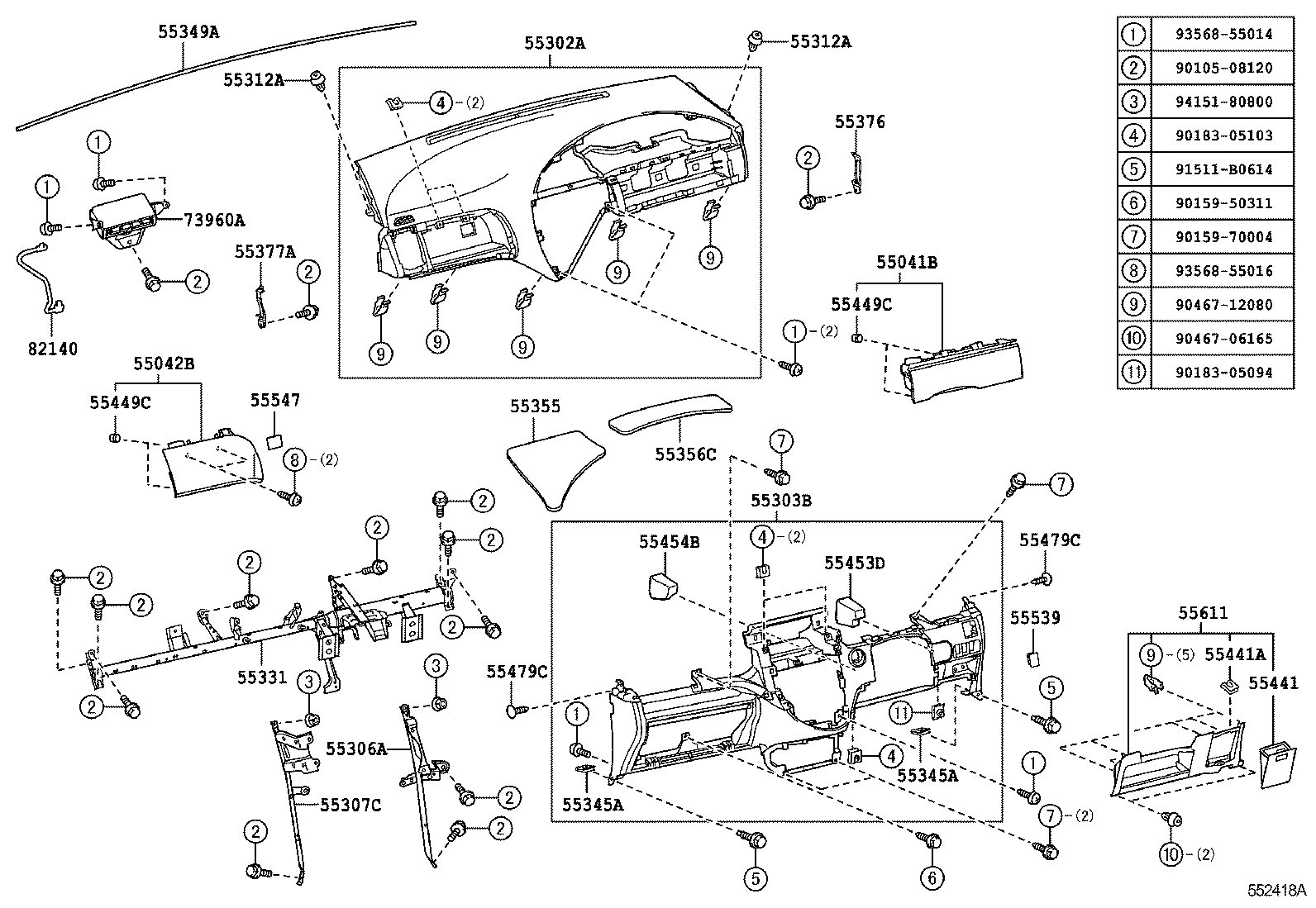 RACTIS |  INSTRUMENT PANEL GLOVE COMPARTMENT
