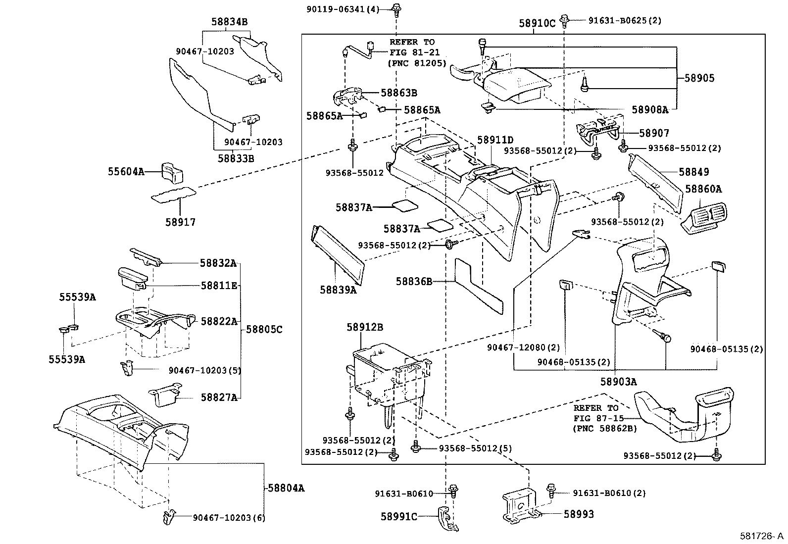  4RUNNER |  CONSOLE BOX BRACKET