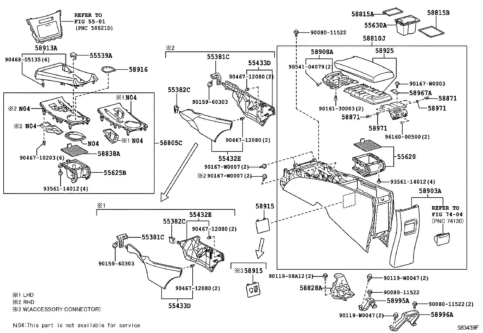  AVENSIS |  CONSOLE BOX BRACKET
