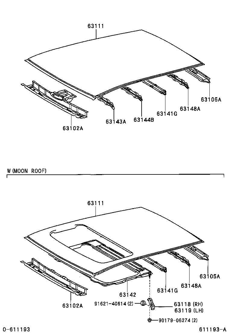  RAV4 |  ROOF PANEL BACK PANEL