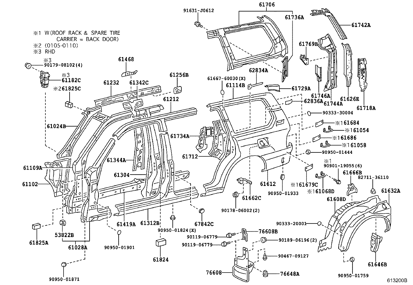  LAND CRUISER 100 105 |  SIDE MEMBER