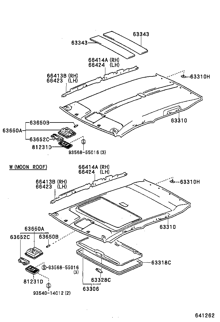  RAV4 |  ROOF HEADLINING SILENCER PAD