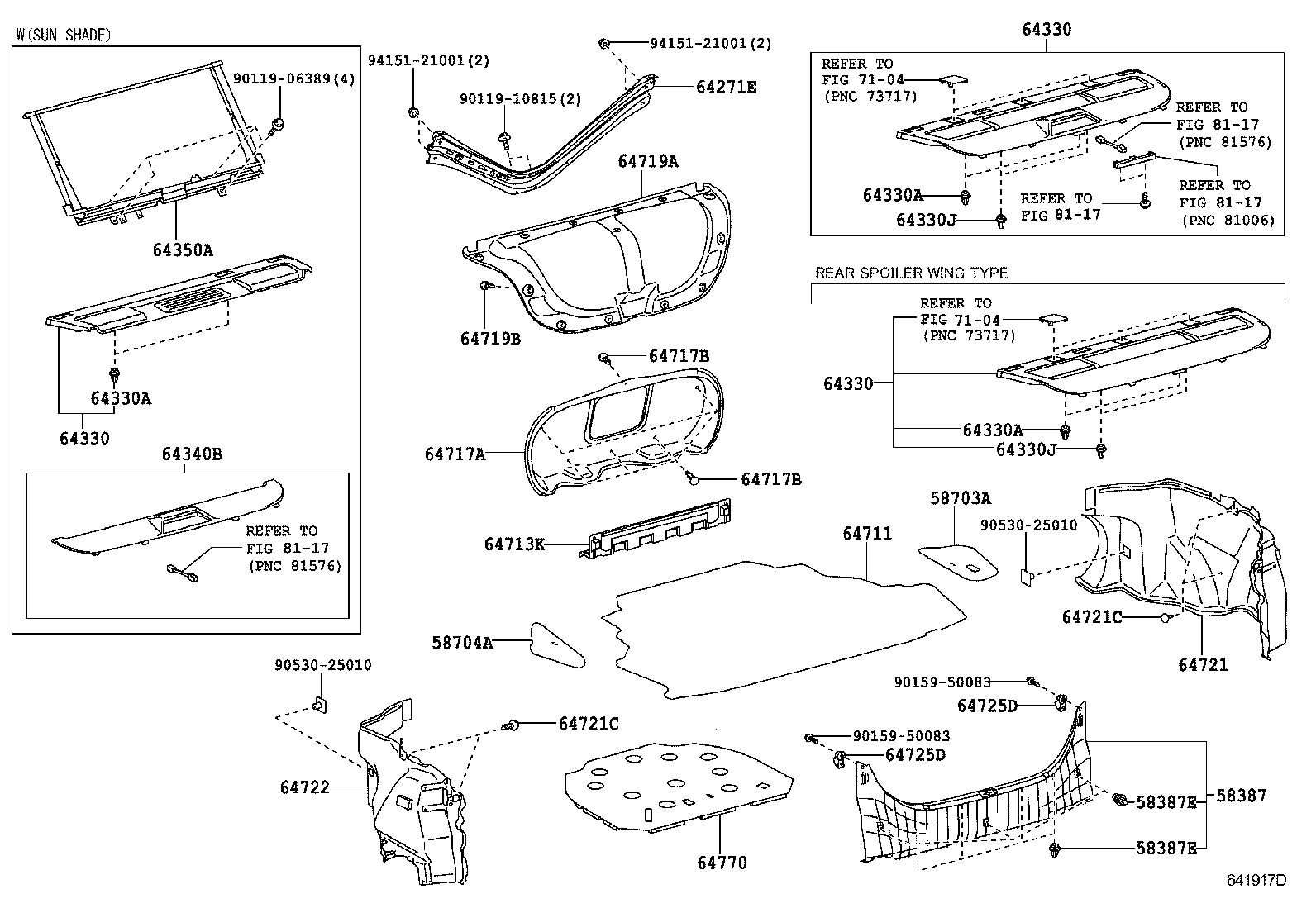  CAMRY AURION HV ARL |  PACKAGE TRAY PANEL LUGGAGE COMPARTMENT MAT