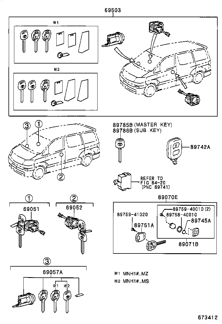  ALPHARD |  LOCK CYLINDER SET