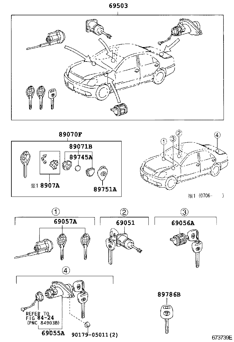  CROWN |  LOCK CYLINDER SET