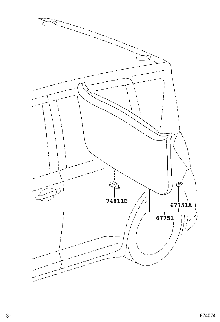  RACTIS |  BACK DOOR PANEL GLASS
