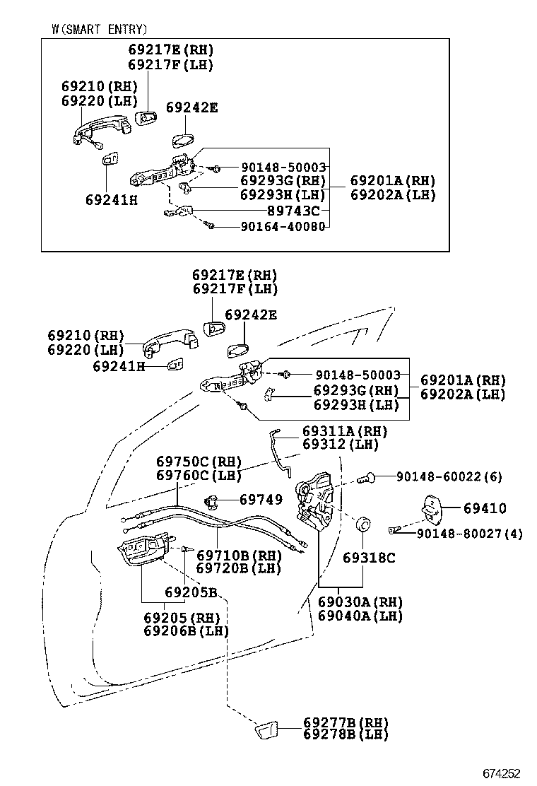  PRIUS CHINA |  FRONT DOOR LOCK HANDLE
