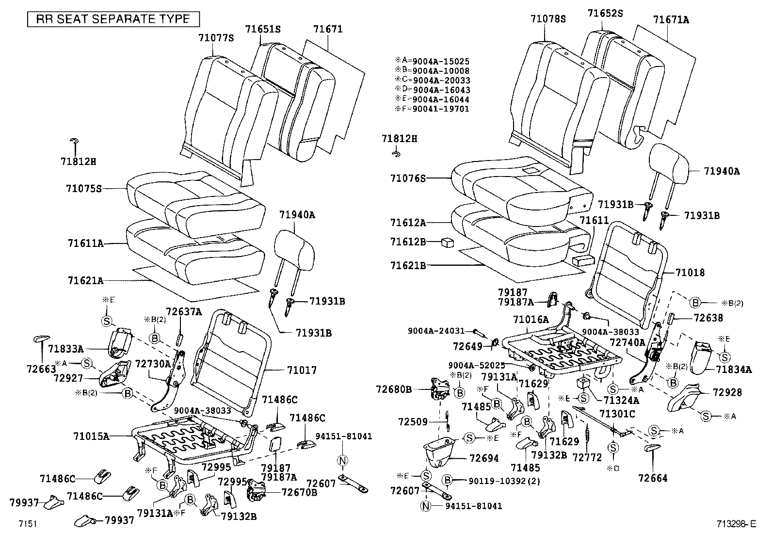  AVANZA |  SEAT SEAT TRACK