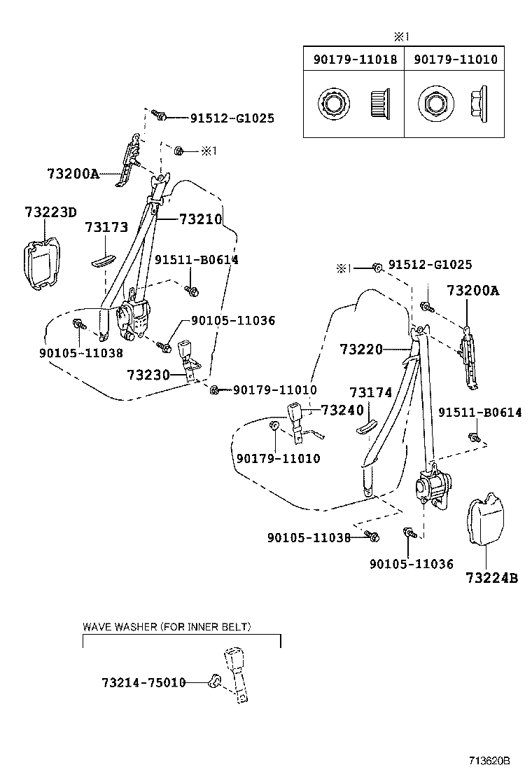  CROWN |  SEAT BELT CHILD RESTRAINT SEAT
