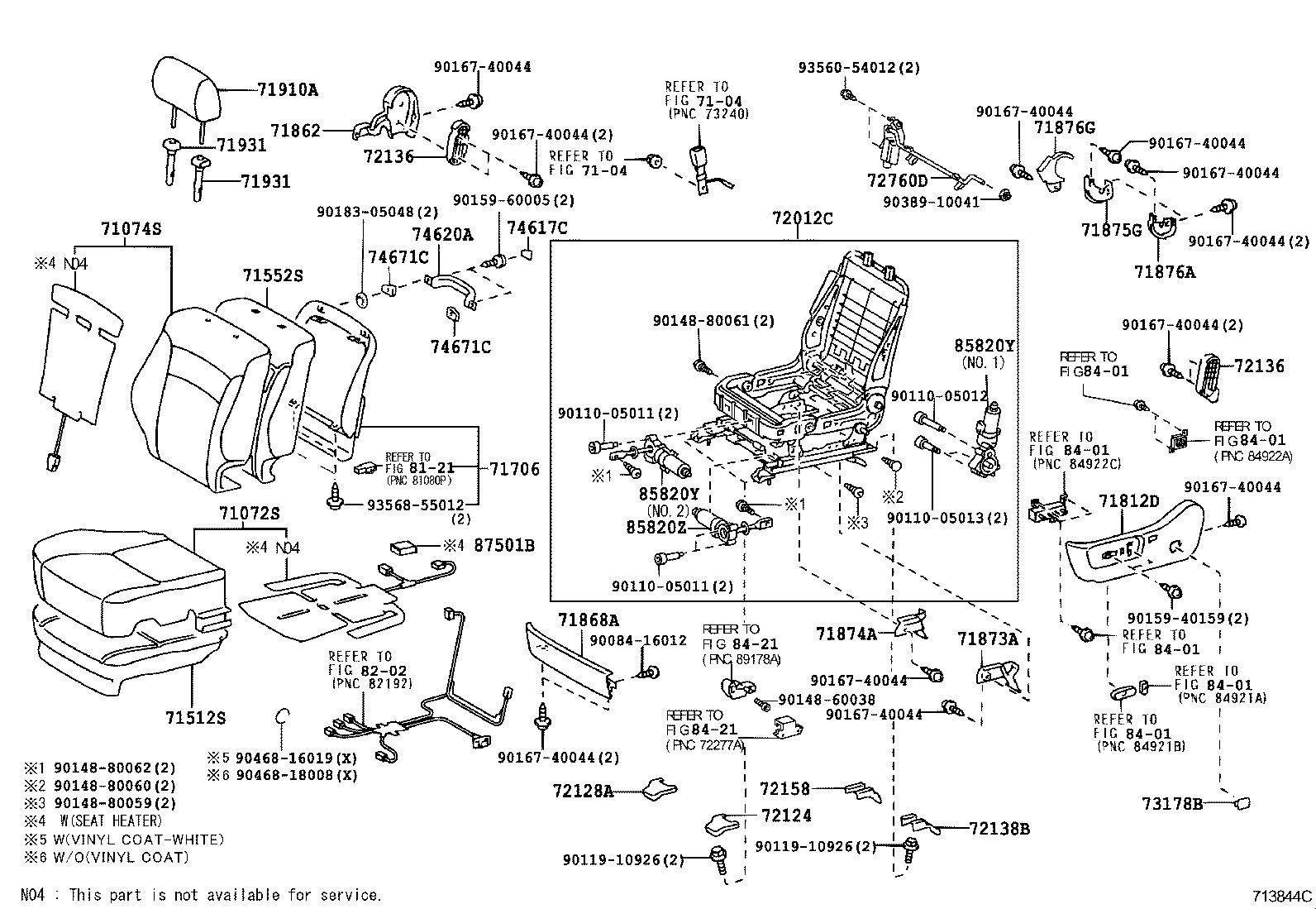  CROWN CHINA |  FRONT SEAT SEAT TRACK
