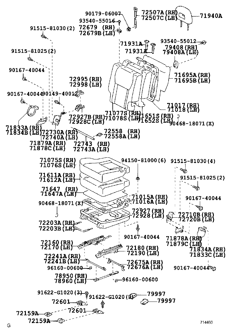 RAV4 |  SEAT SEAT TRACK