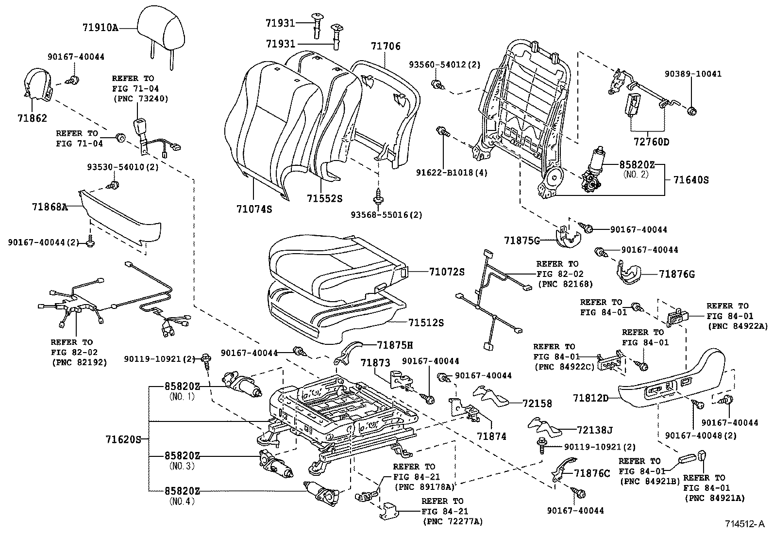  CAMRY AURION HV ARL |  FRONT SEAT SEAT TRACK
