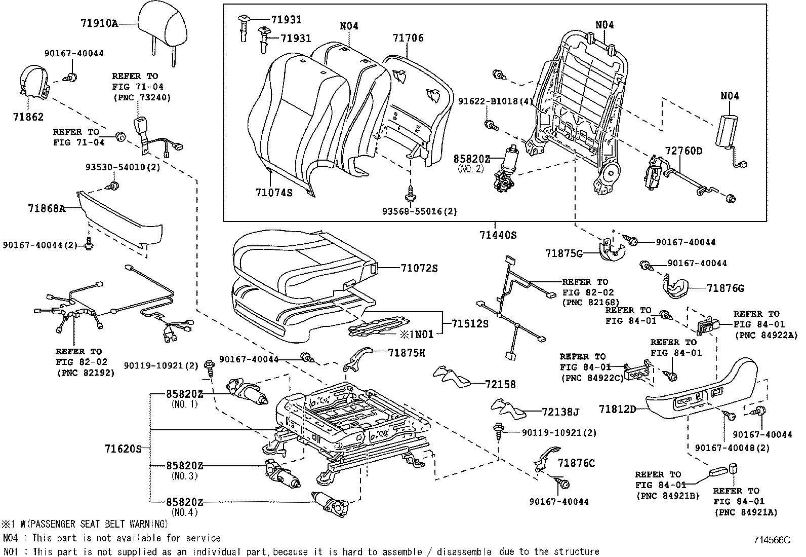  CAMRY AURION HV ARL |  FRONT SEAT SEAT TRACK