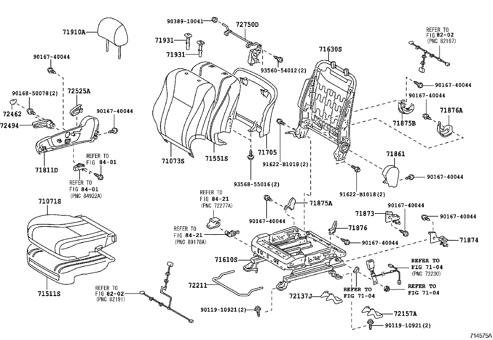  CAMRY AURION HV ARL |  FRONT SEAT SEAT TRACK