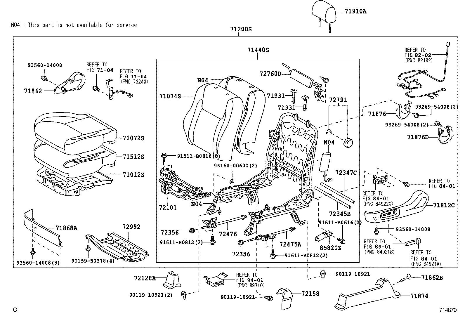  CAMRY |  FRONT SEAT SEAT TRACK