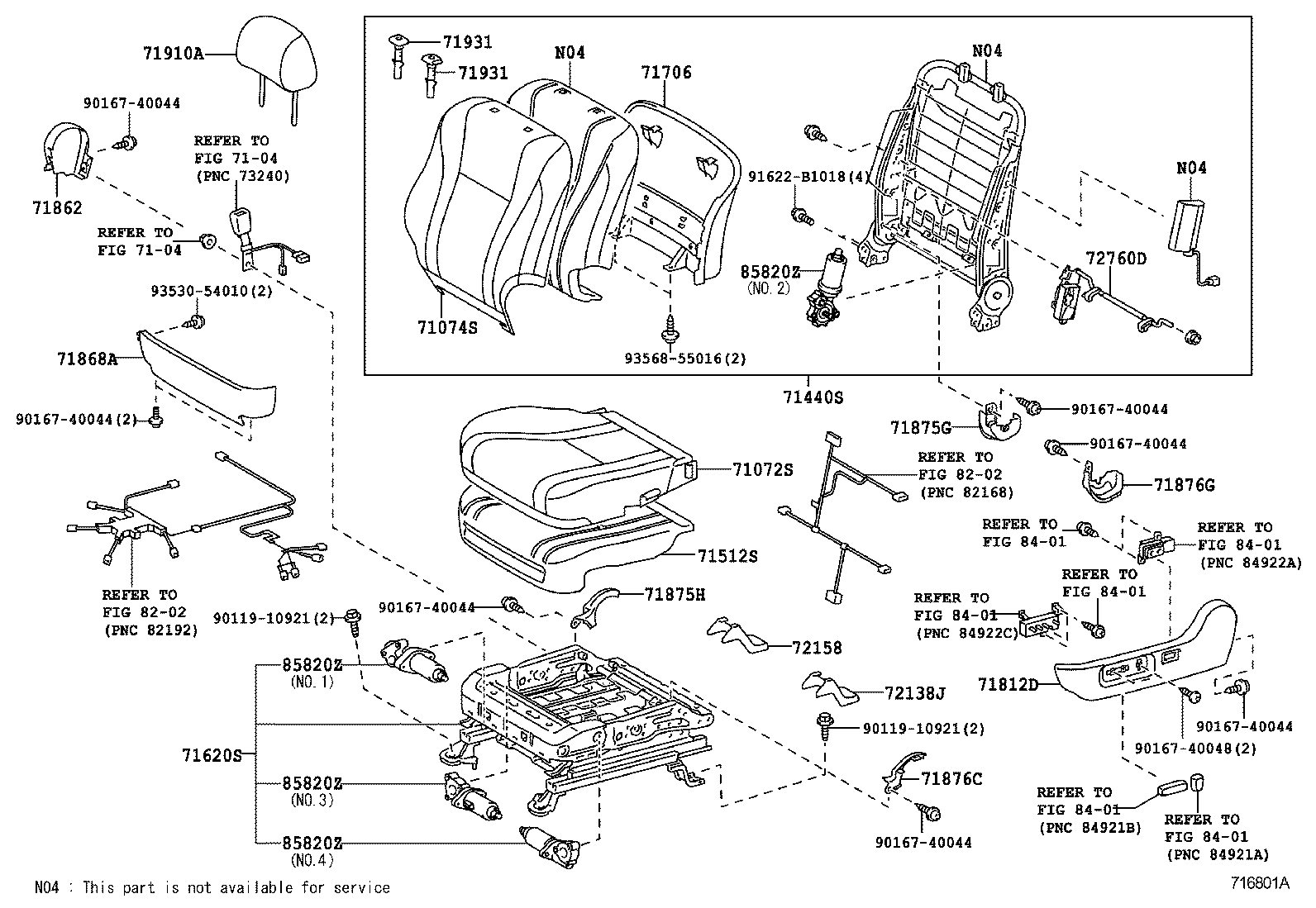  CAMRY AURION HV ARL |  FRONT SEAT SEAT TRACK