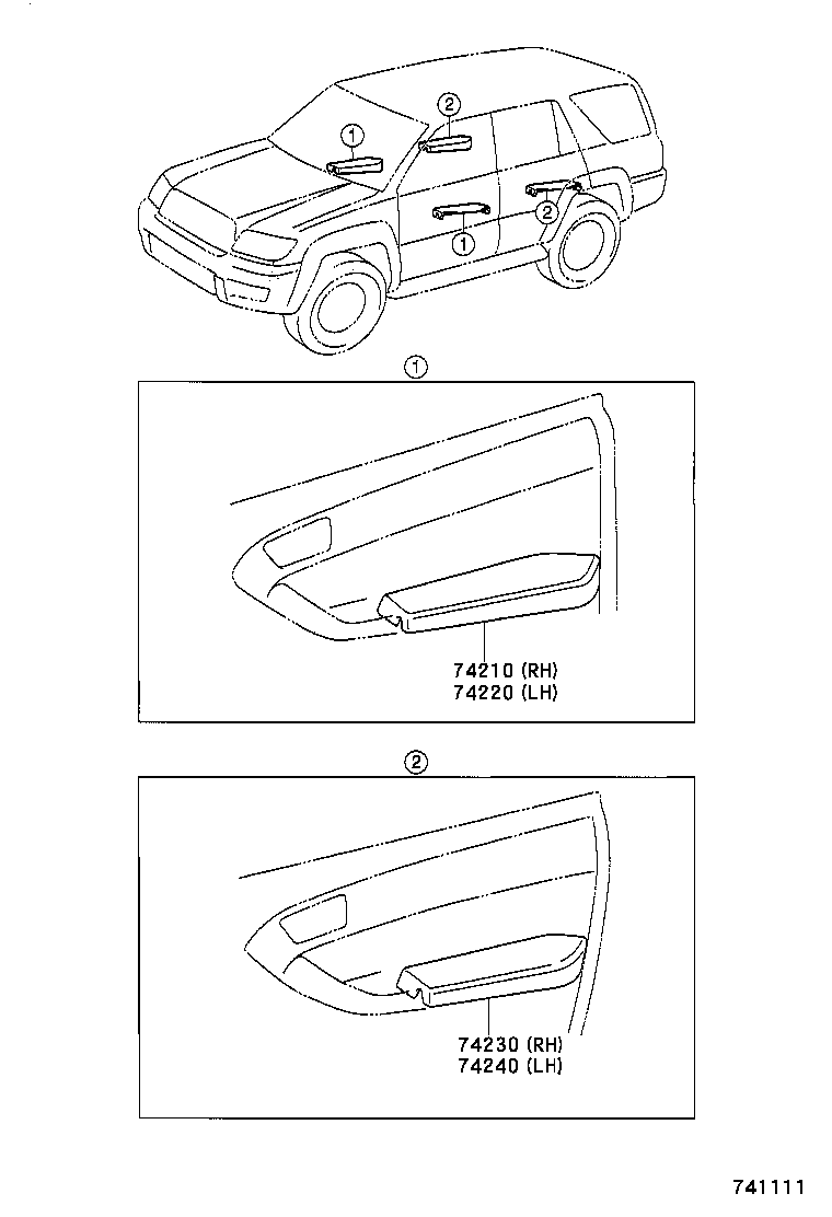  4RUNNER |  ARMREST VISOR