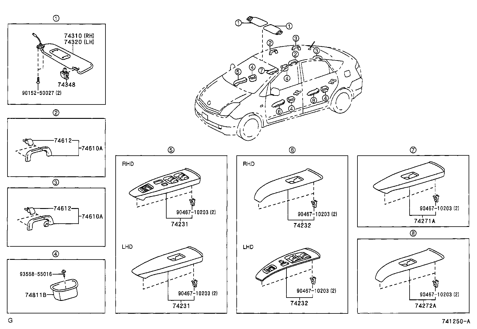  PRIUS |  ARMREST VISOR
