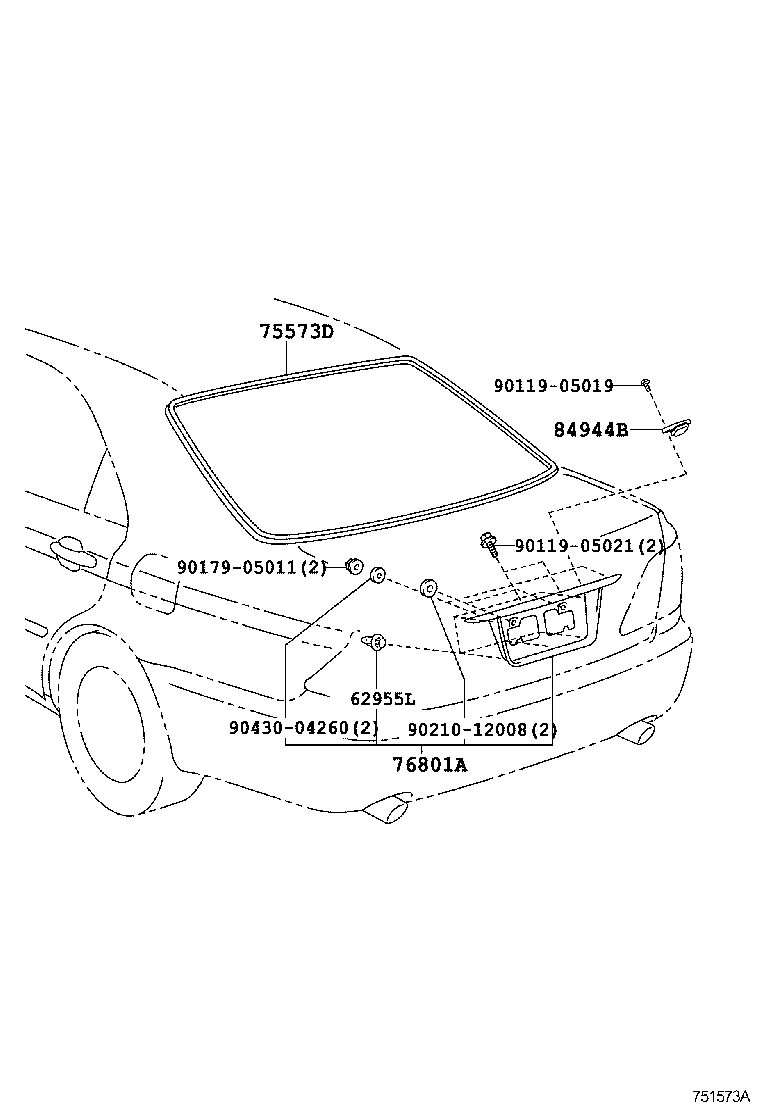  CROWN |  REAR MOULDING