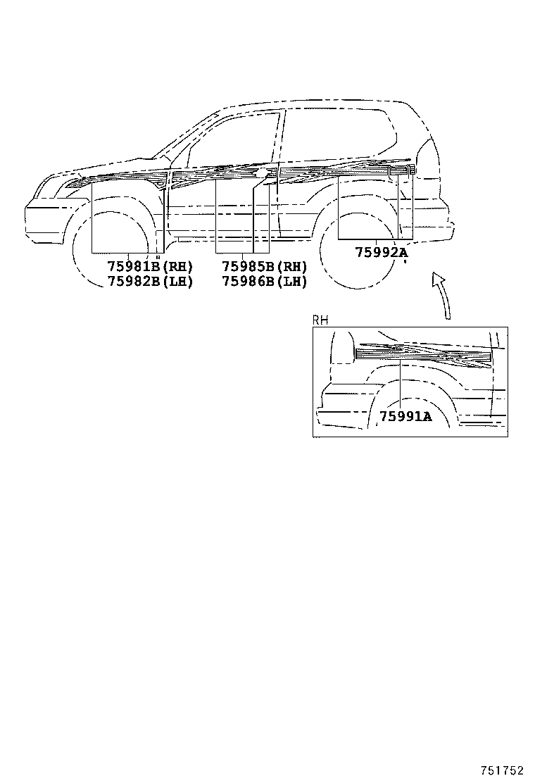  LAND CRUISER PRADO |  BODY STRIPE