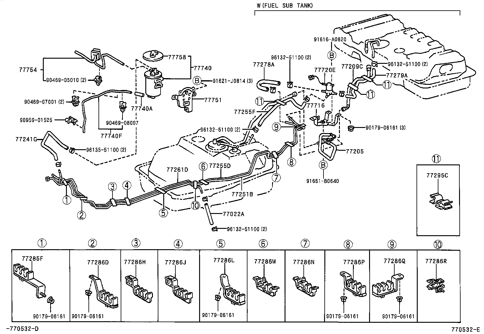  LAND CRUISER 100 105 |  FUEL TANK TUBE