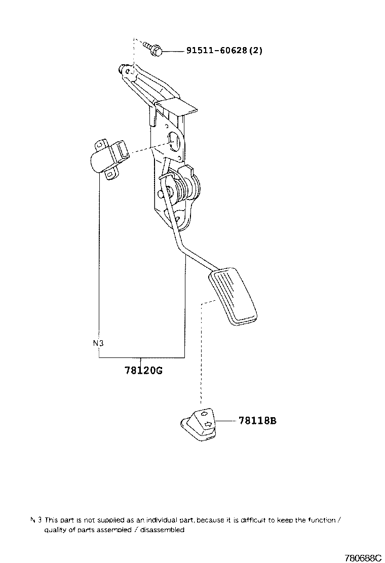  LAND CRUISER 100 105 |  ACCELERATOR LINK