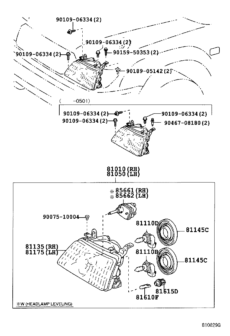  LAND CRUISER 100 105 |  HEADLAMP