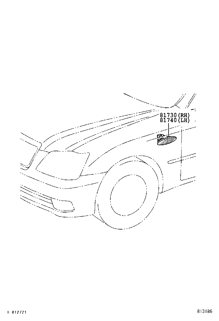  CROWN CHINA |  SIDE TURN SIGNAL LAMP OUTER MIRROR LAMP