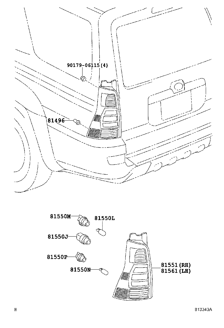  4RUNNER |  REAR COMBINATION LAMP