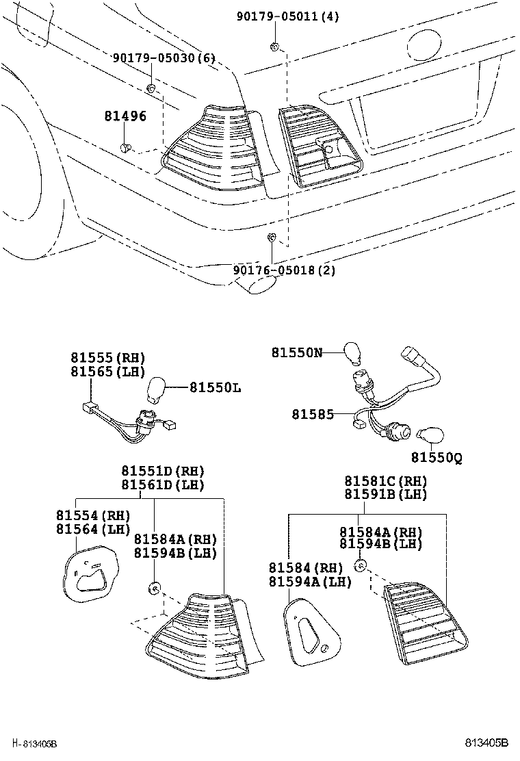  CROWN |  REAR COMBINATION LAMP