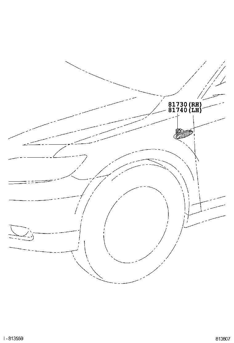  CAMRY AURION HV ARL |  SIDE TURN SIGNAL LAMP OUTER MIRROR LAMP