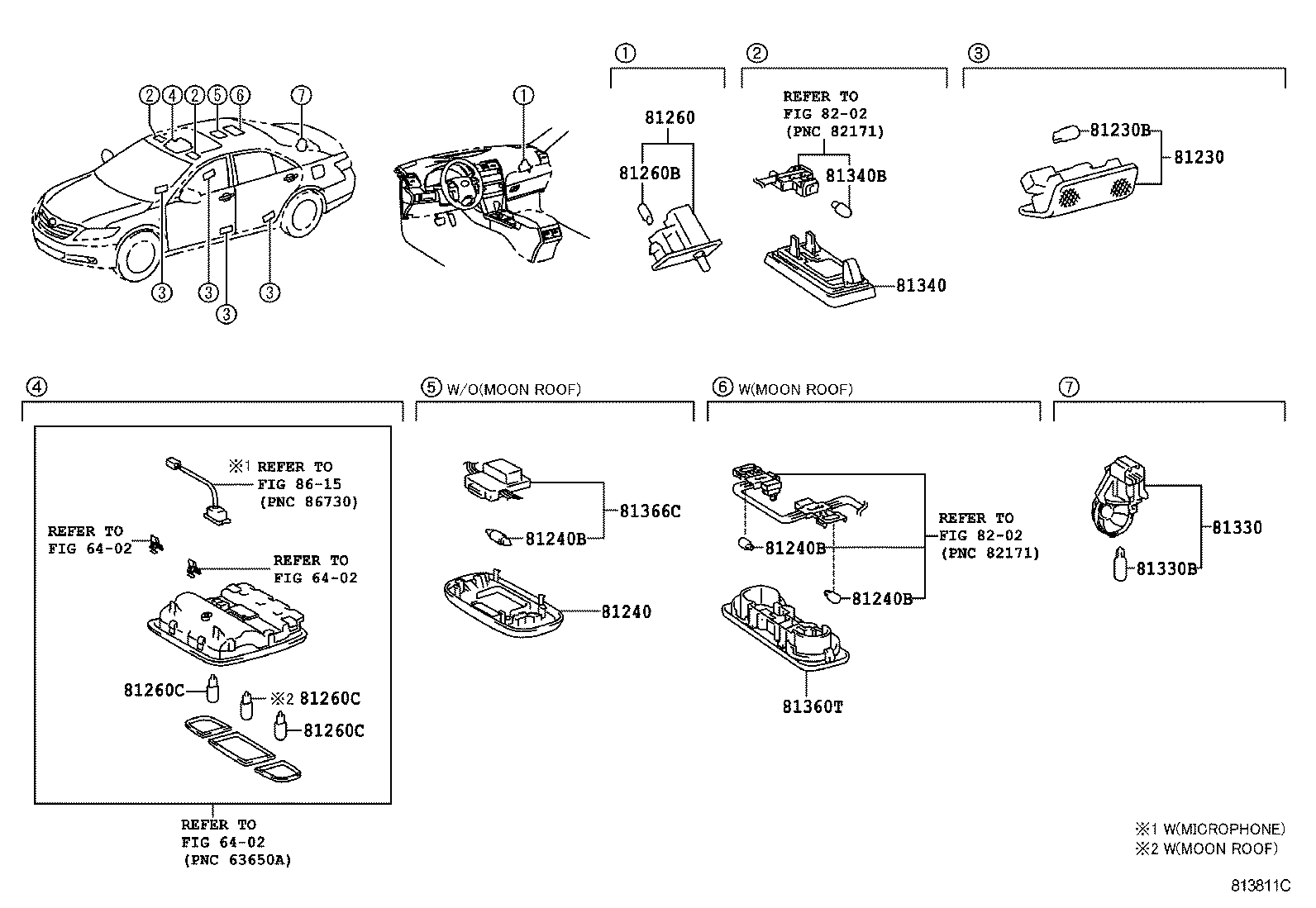  CAMRY AURION HV ARL |  INTERIOR LAMP