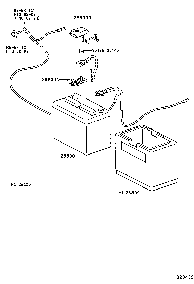  COROLLA |  BATTERY BATTERY CABLE