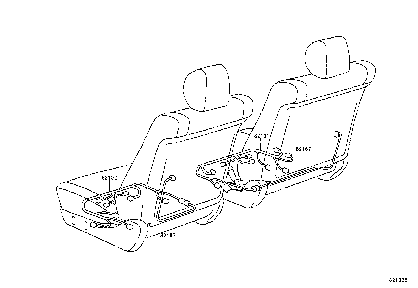  LAND CRUISER 100 105 |  WIRING CLAMP