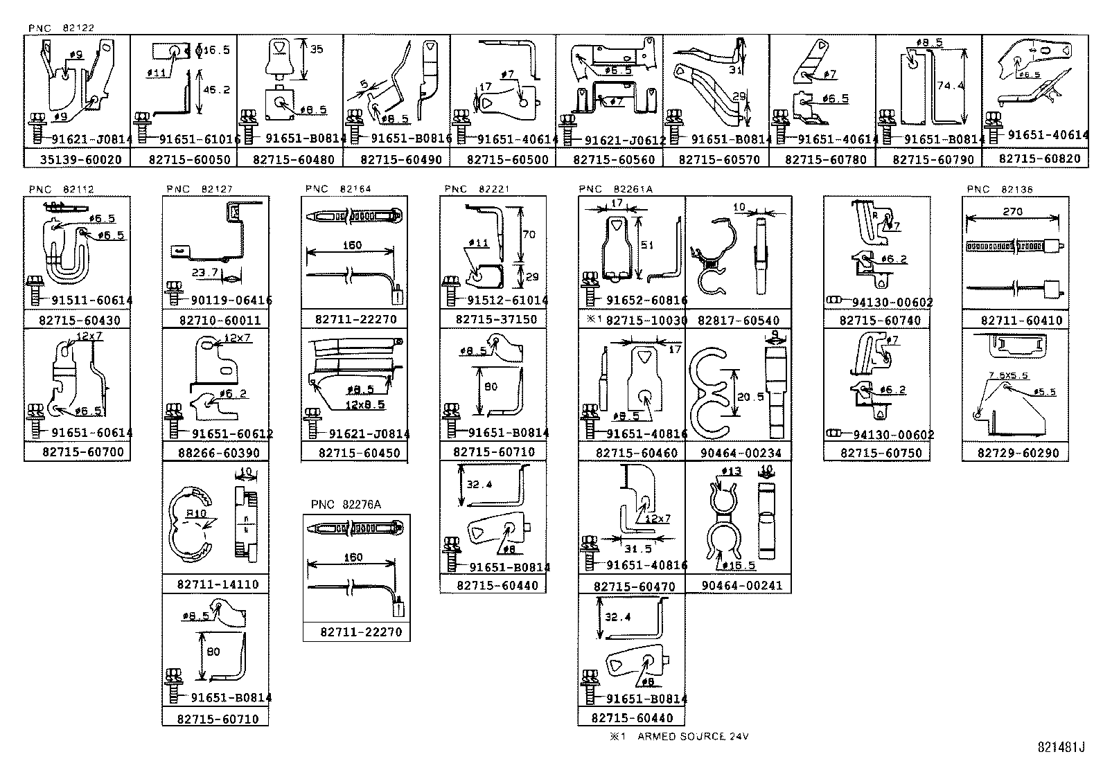  LAND CRUISER 100 105 |  WIRING CLAMP