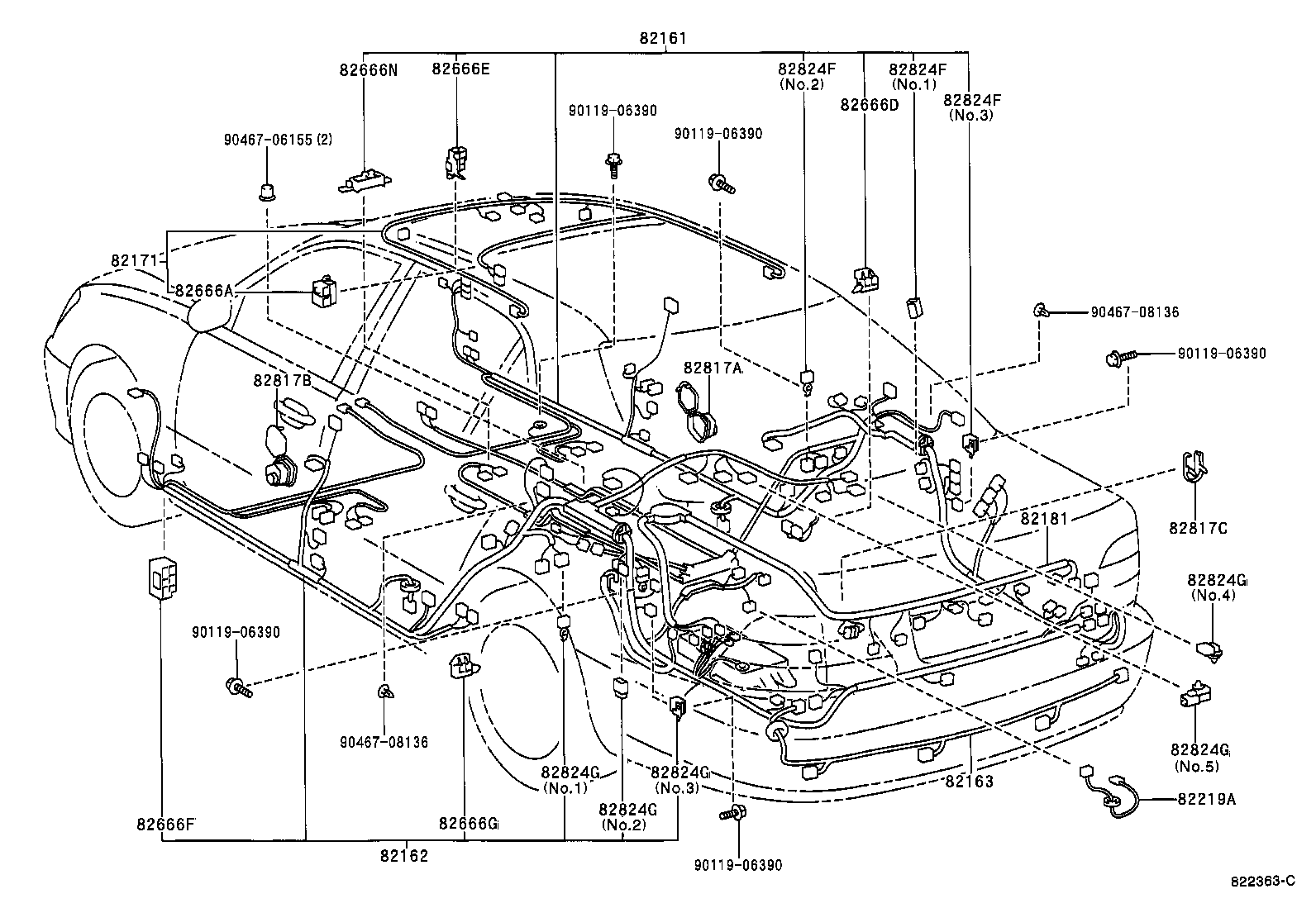  LS430 |  WIRING CLAMP