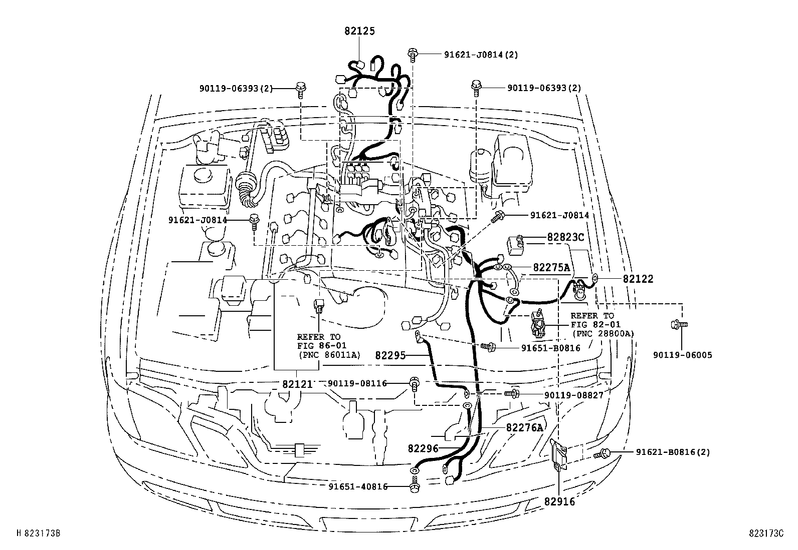  LAND CRUISER 100 105 |  WIRING CLAMP