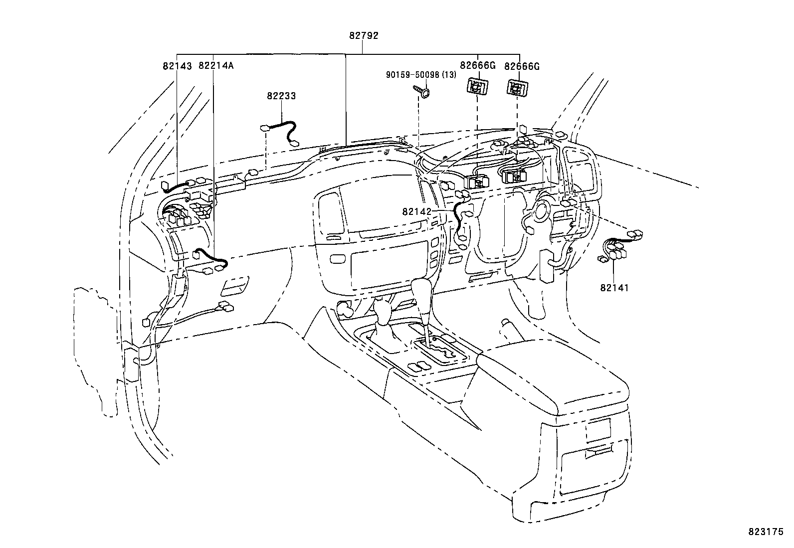  LAND CRUISER 100 105 |  WIRING CLAMP