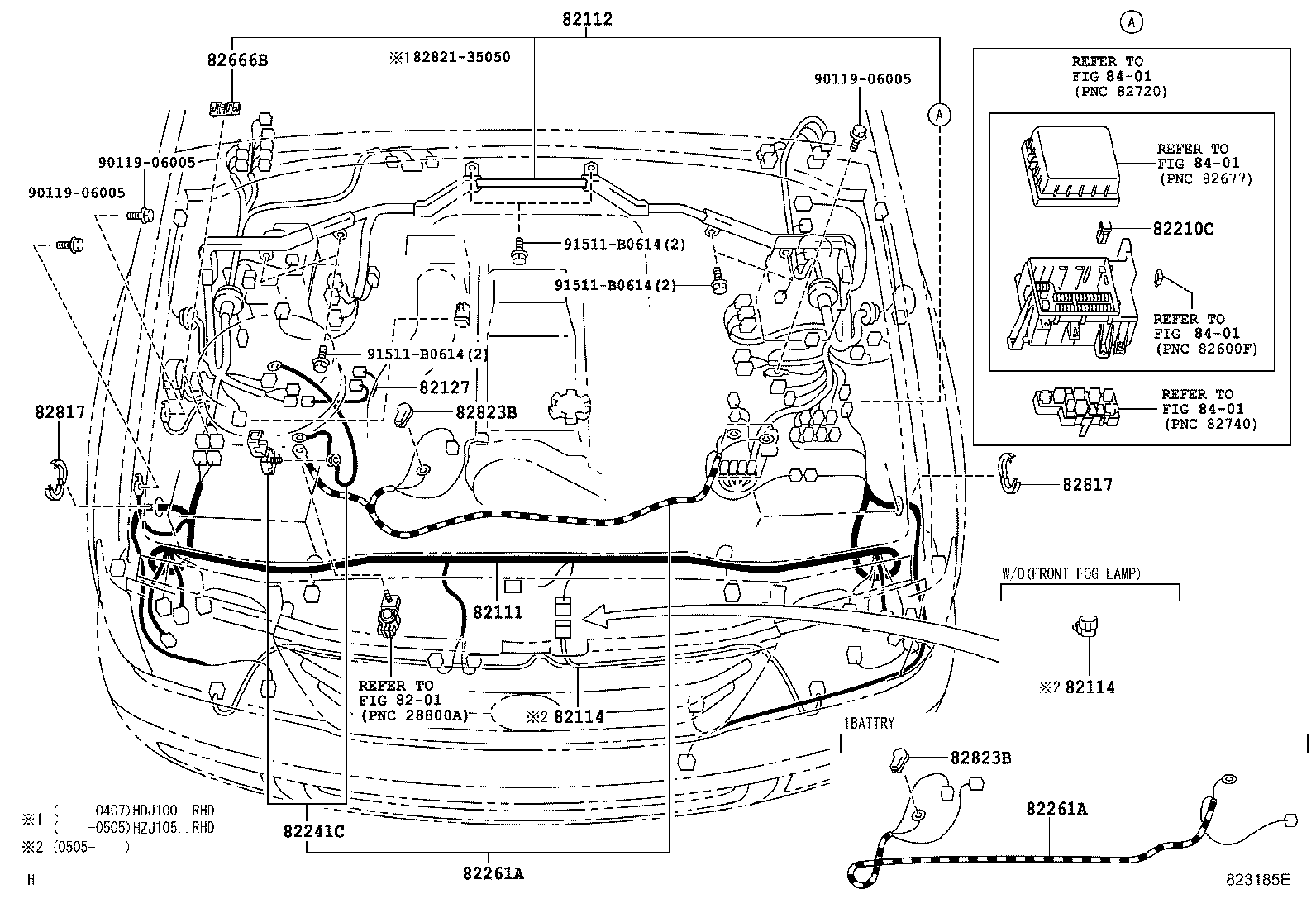  LAND CRUISER 100 105 |  WIRING CLAMP