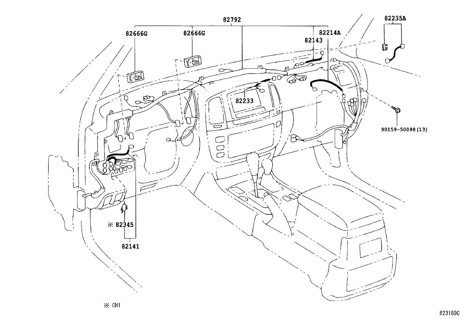  LAND CRUISER 100 105 |  WIRING CLAMP