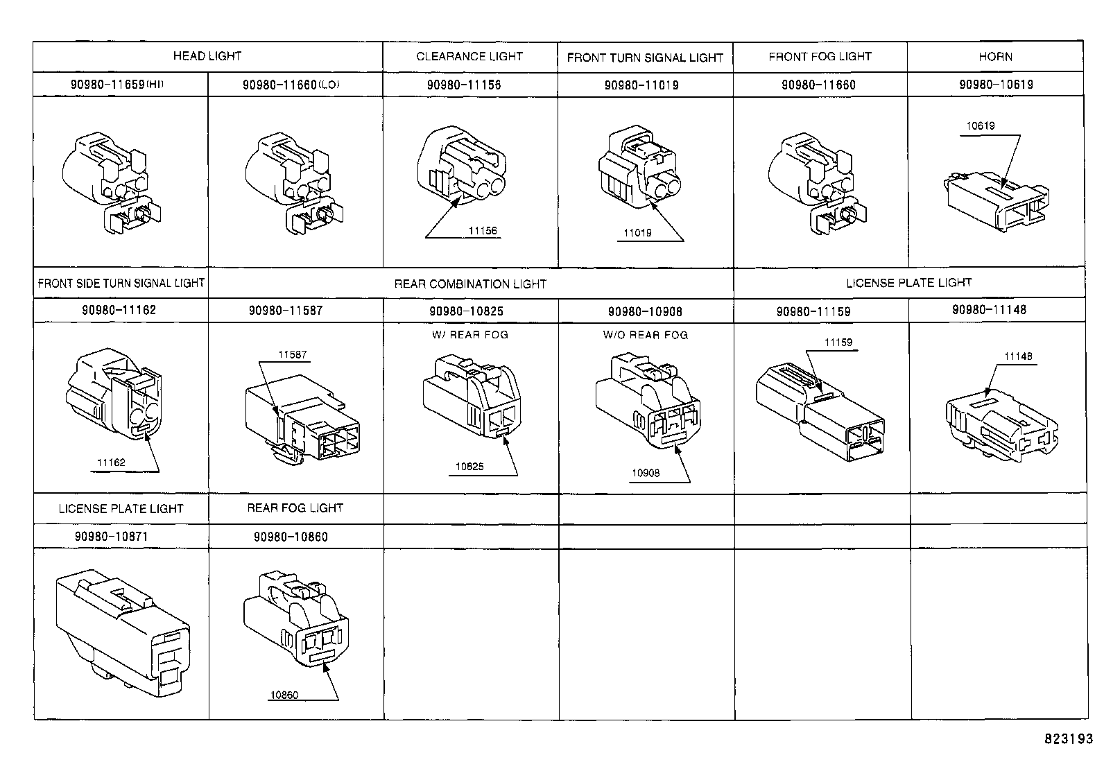  LAND CRUISER 100 105 |  WIRING CLAMP
