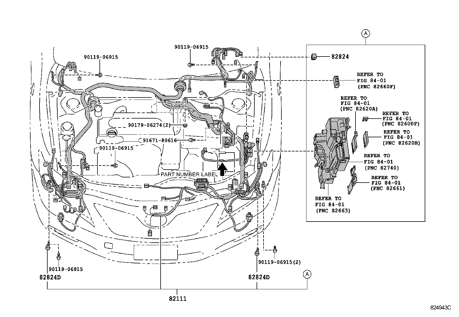  CAMRY AURION HV ARL |  WIRING CLAMP