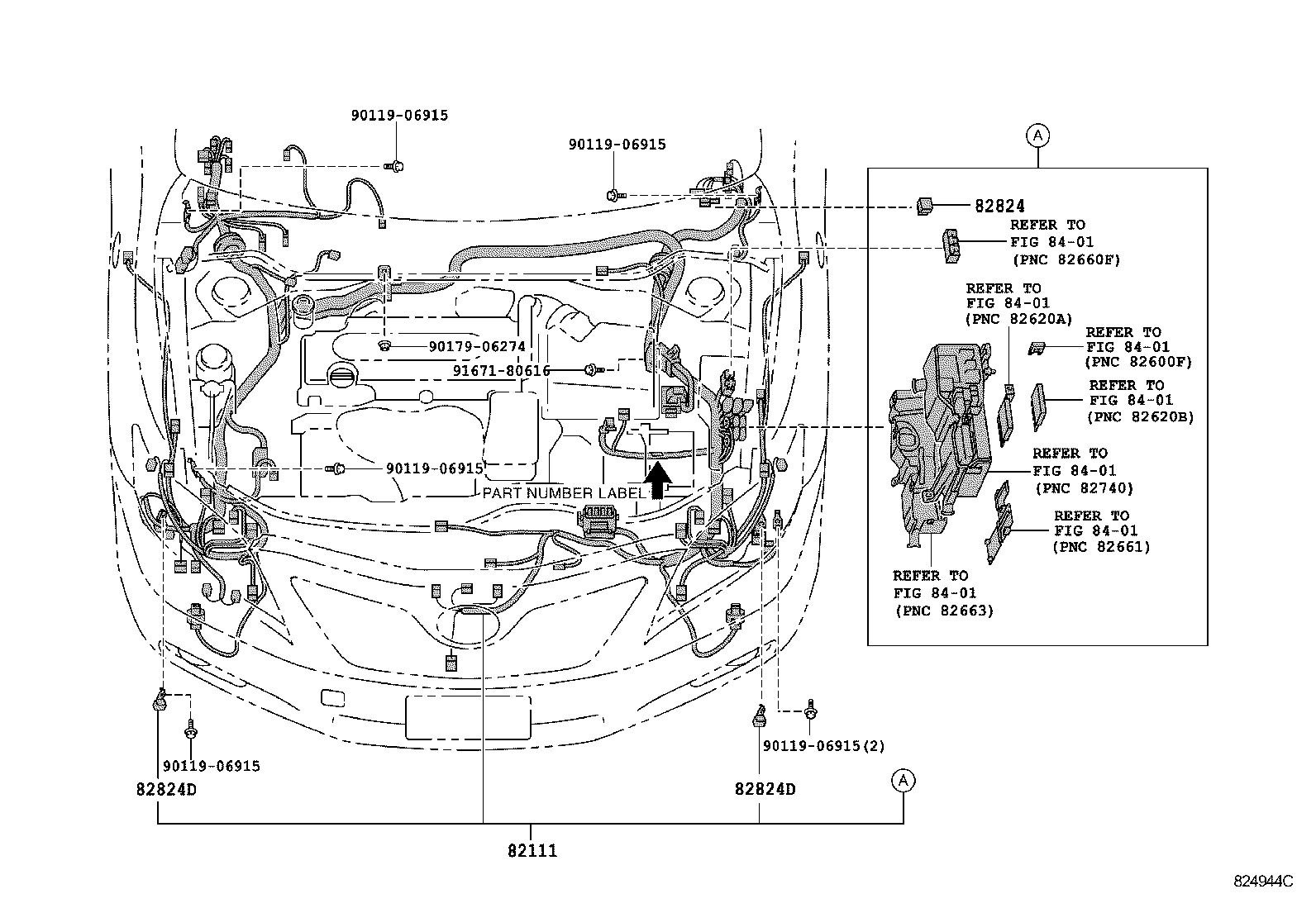  CAMRY AURION HV ARL |  WIRING CLAMP