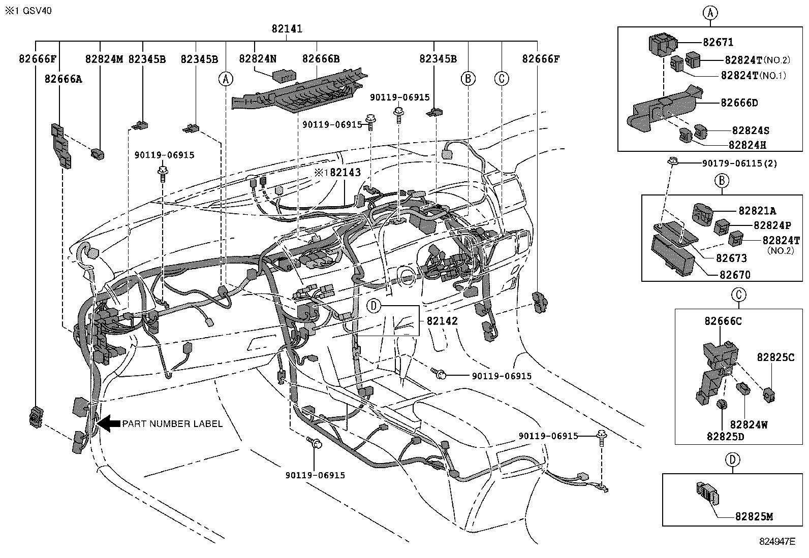  CAMRY AURION HV ARL |  WIRING CLAMP