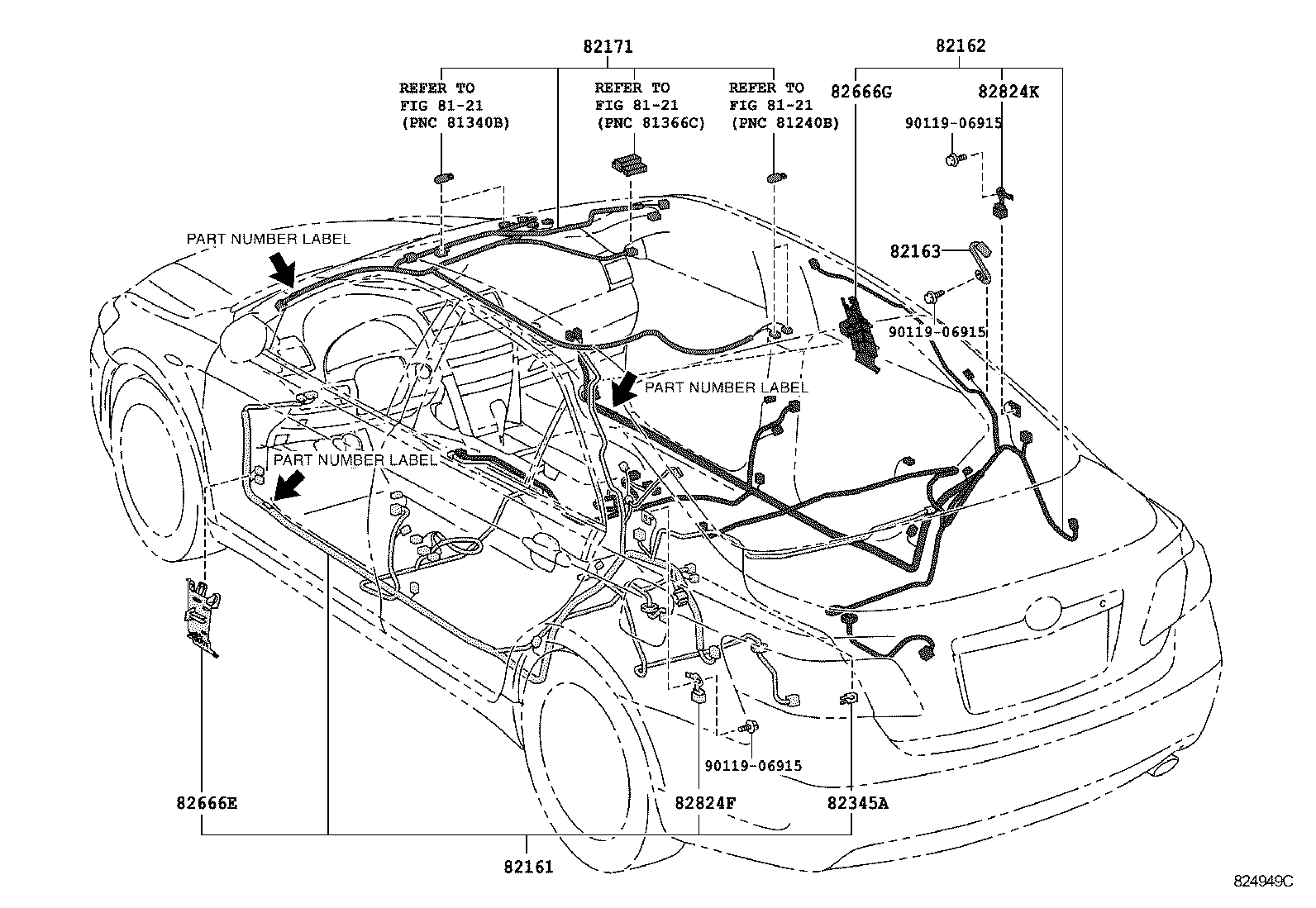  CAMRY AURION HV ARL |  WIRING CLAMP