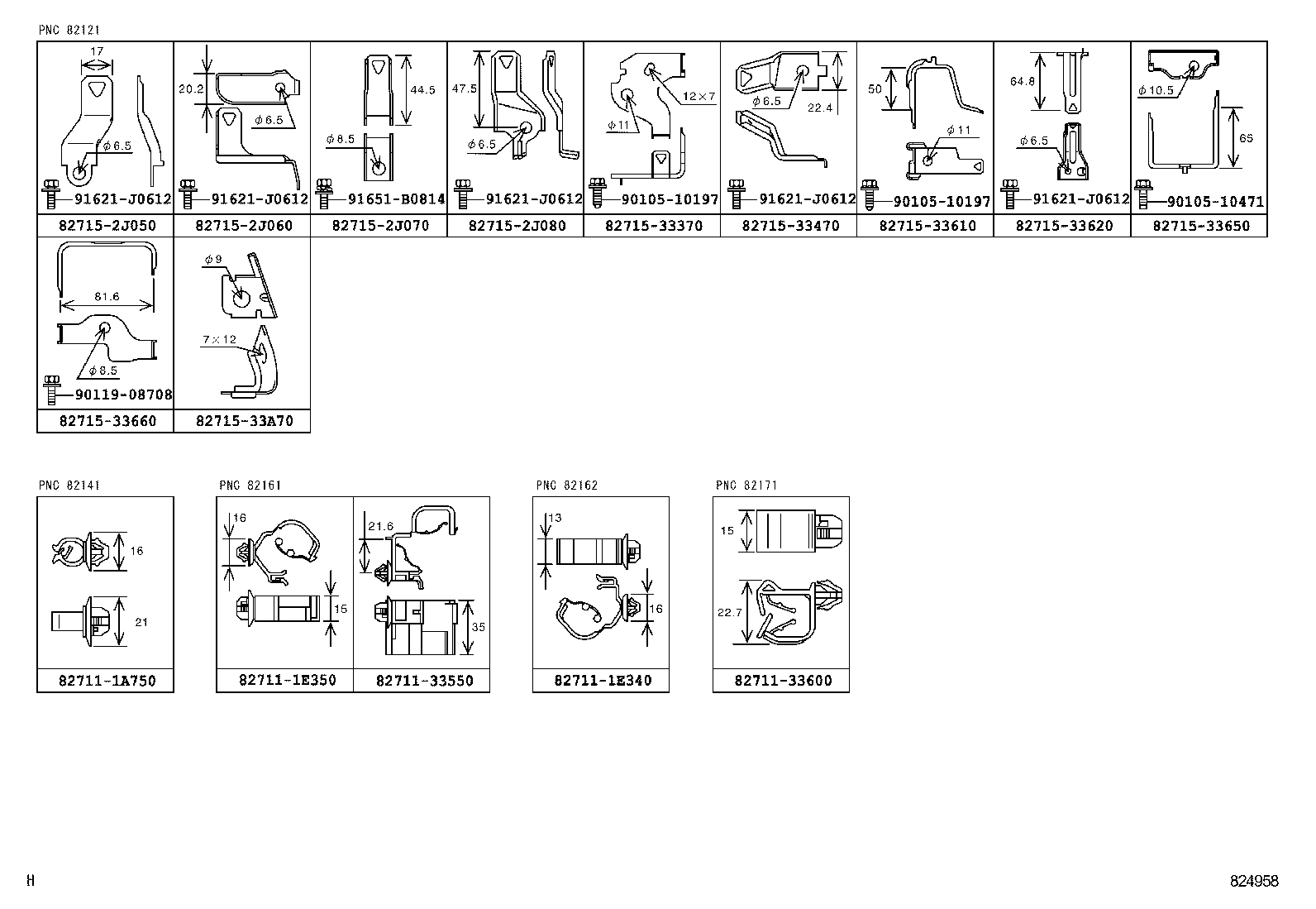  CAMRY AURION HV ARL |  WIRING CLAMP